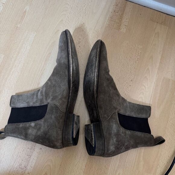 ORO Los Angeles Boots Men's 11 Gray The Alpaca Granada Chelsea Suede Leather - Picture 4 of 9